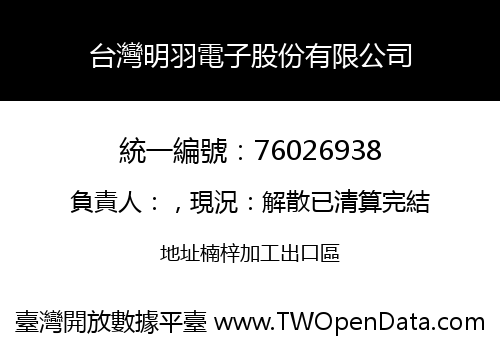 台灣明羽電子股份有限公司