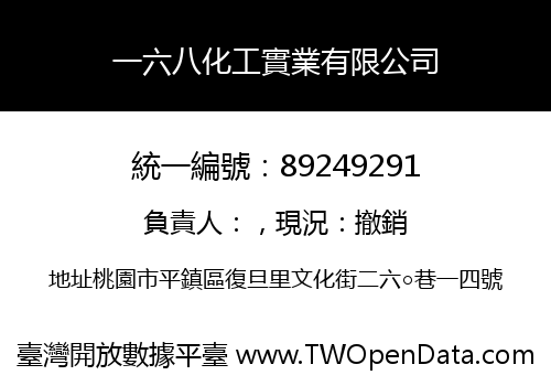 一六八化工實業有限公司