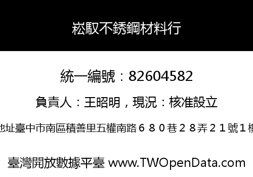 崧馭不銹鋼材料行