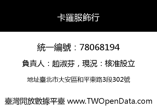 卡羅服飾行