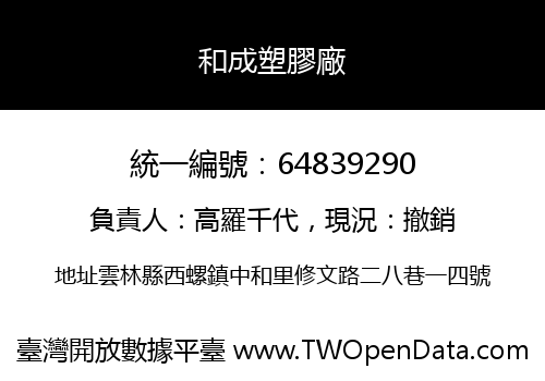 和成塑膠廠