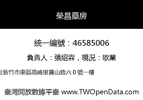 榮昌藥房