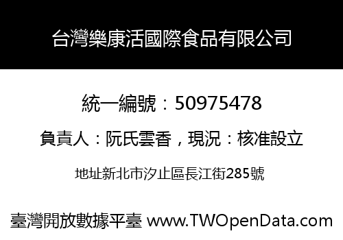 台灣樂康活國際食品有限公司