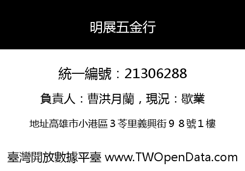明展五金行