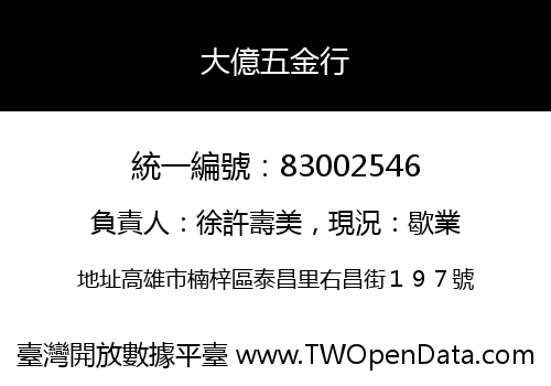 大億五金行