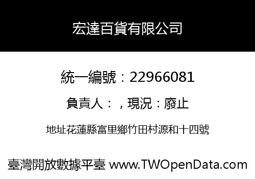 宏達百貨有限公司
