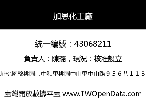 加恩化工廠