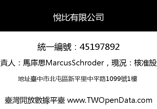 悅比有限公司