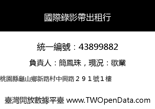 國際錄影帶出租行