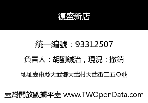 復盛新店