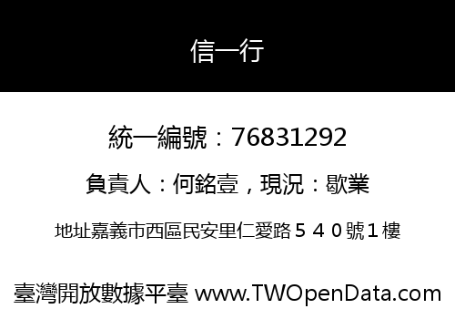 信一行