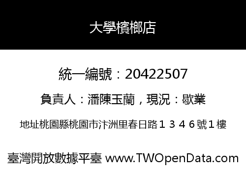 大學檳榔店