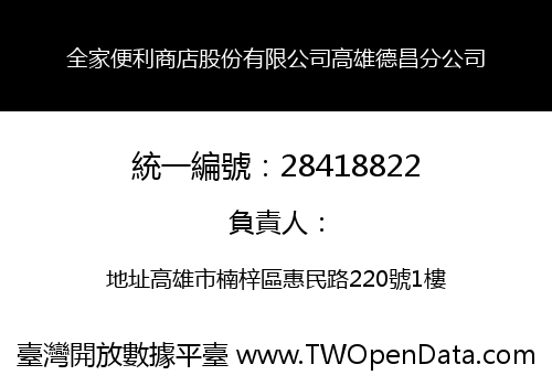 全家便利商店股份有限公司高雄德昌分公司
