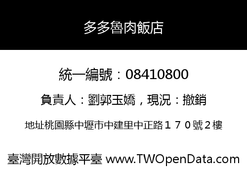 多多魯肉飯店
