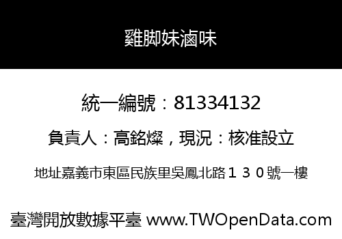 雞脚妹滷味