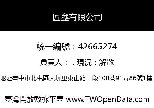 匠鑫有限公司