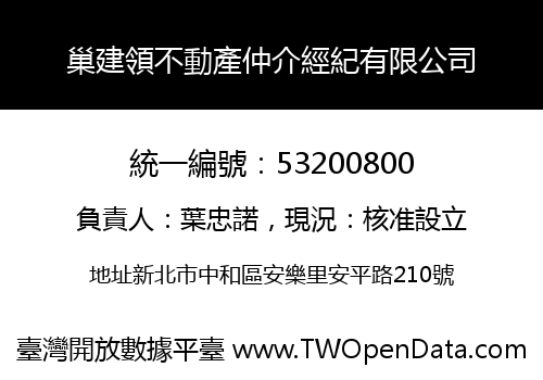 巢建領不動產仲介經紀有限公司