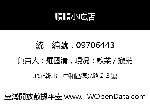 順順小吃店