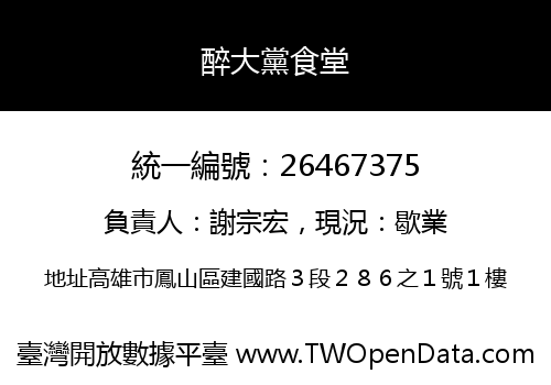 醉大黨食堂