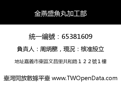 金燕盛魚丸加工部