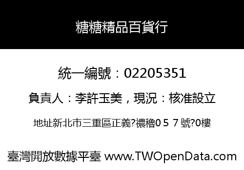 糖糖精品百貨行