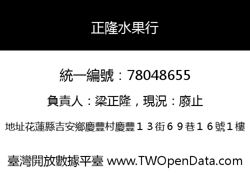 正隆水果行