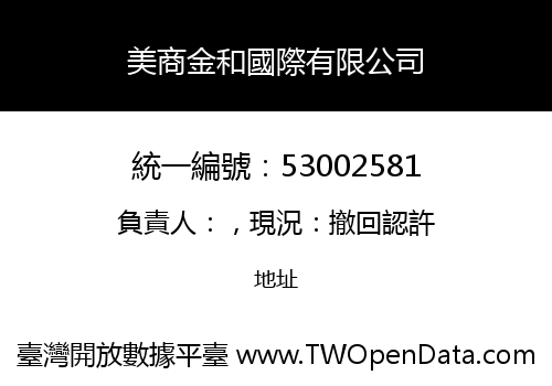 美商金和國際有限公司