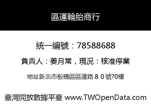 區運輪胎商行