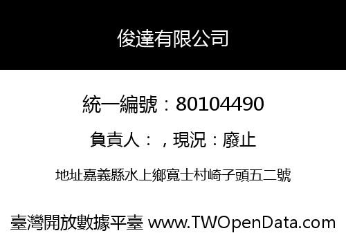 俊達有限公司