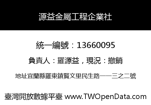 源益金屬工程企業社