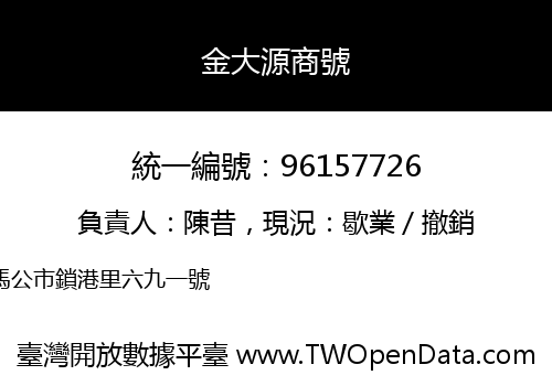 金大源商號