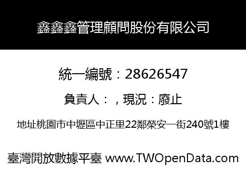 鑫鑫鑫管理顧問股份有限公司
