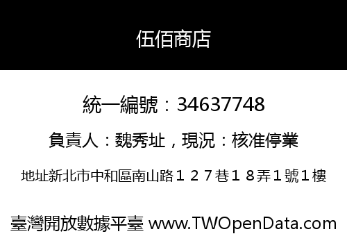 伍佰商店