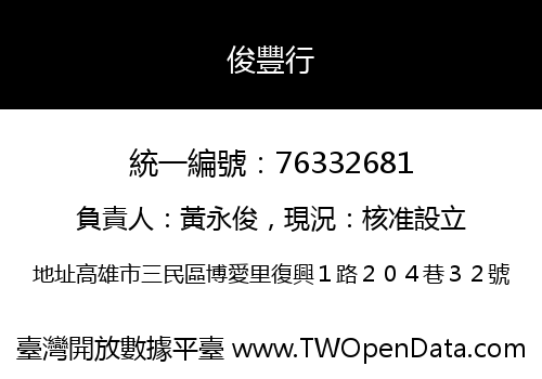 俊豐行