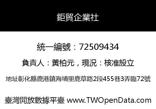 鉅貿企業社
