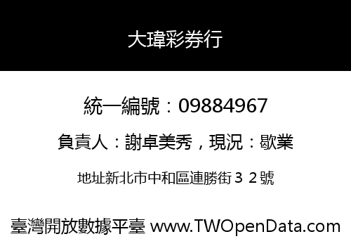 大瑋彩券行