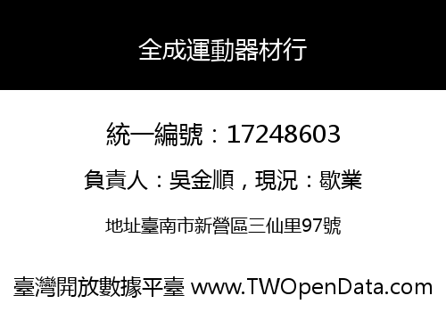 全成運動器材行