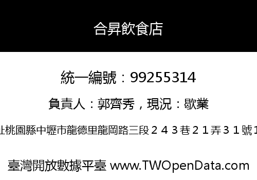 合昇飲食店