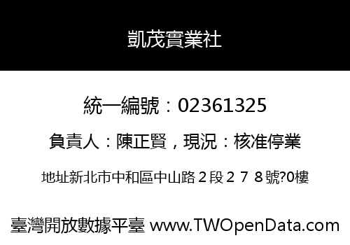 凱茂實業社
