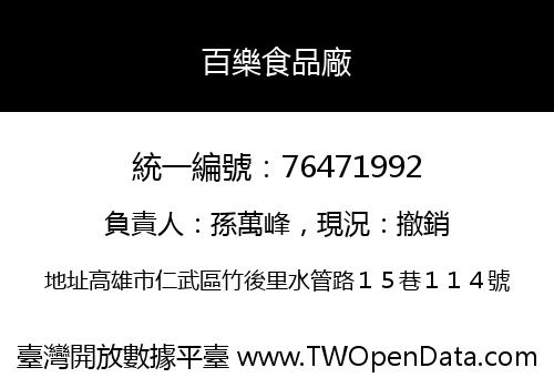 百樂食品廠