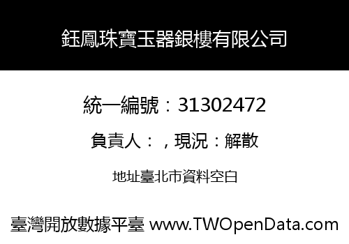 鈺鳳珠寶玉器銀樓有限公司