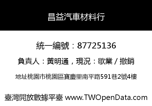 昌益汽車材料行