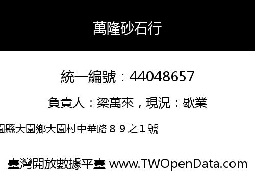 萬隆砂石行