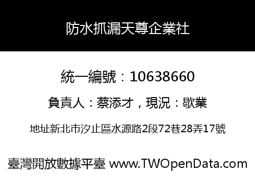 防水抓漏天尊企業社