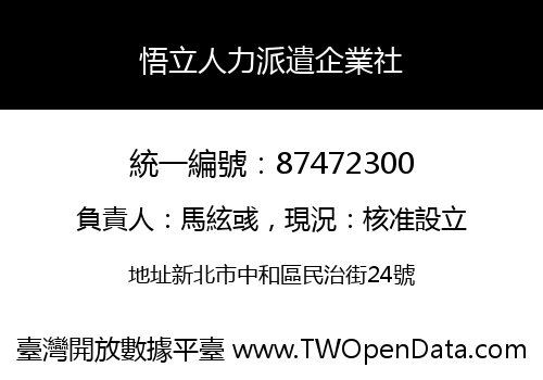悟立人力派遣企業社