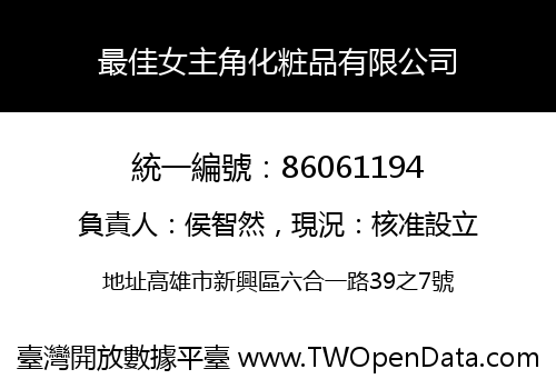最佳女主角化粧品有限公司