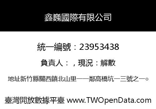 鑫巍國際有限公司