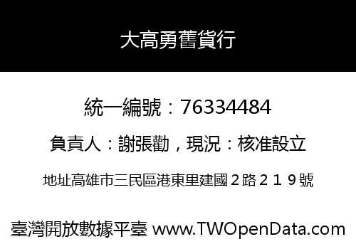 大高勇舊貨行