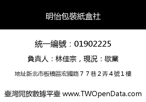 明怡包裝紙盒社