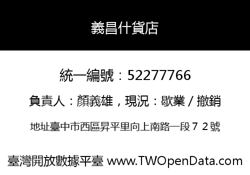 義昌什貨店